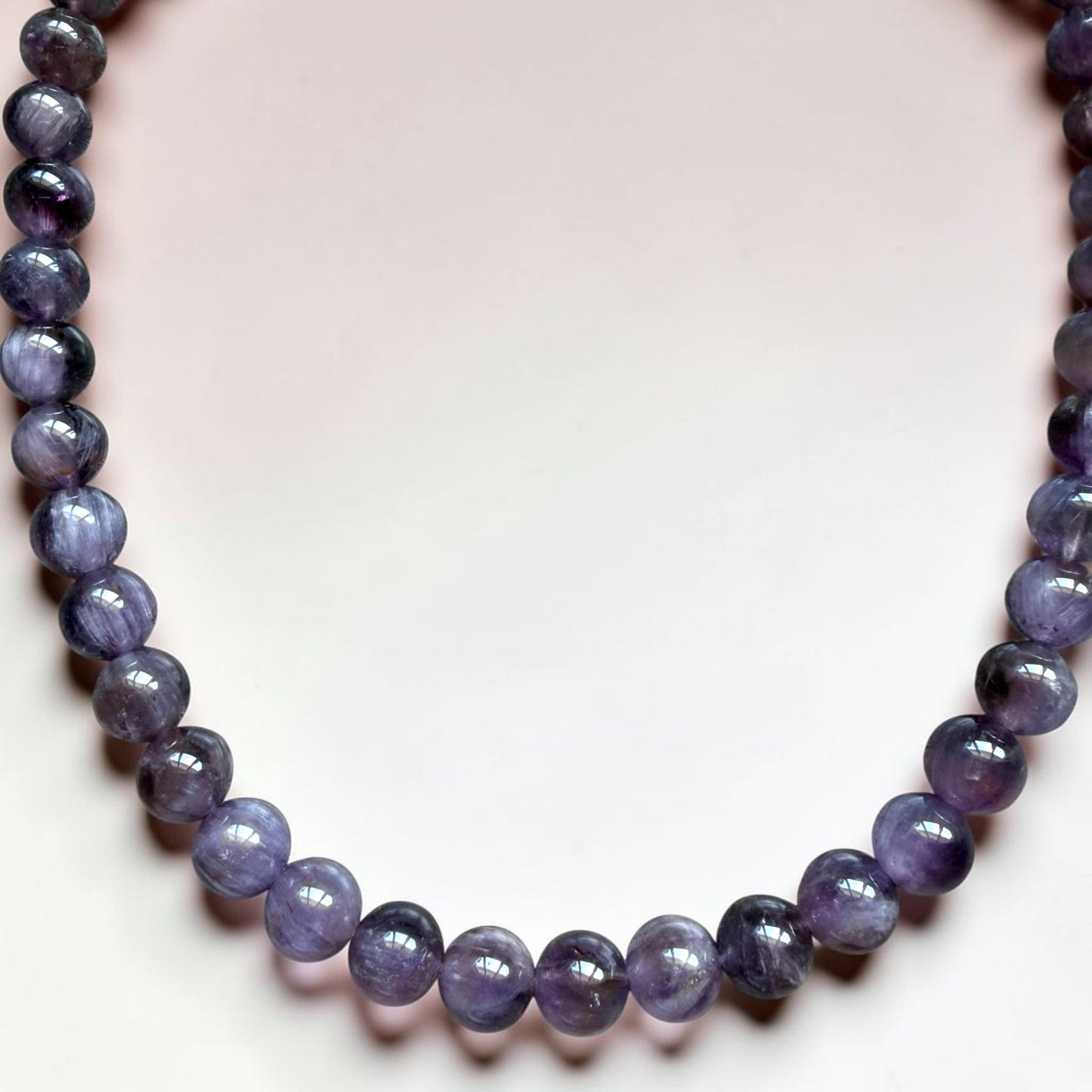 Purple Phantom Quartz Necklace