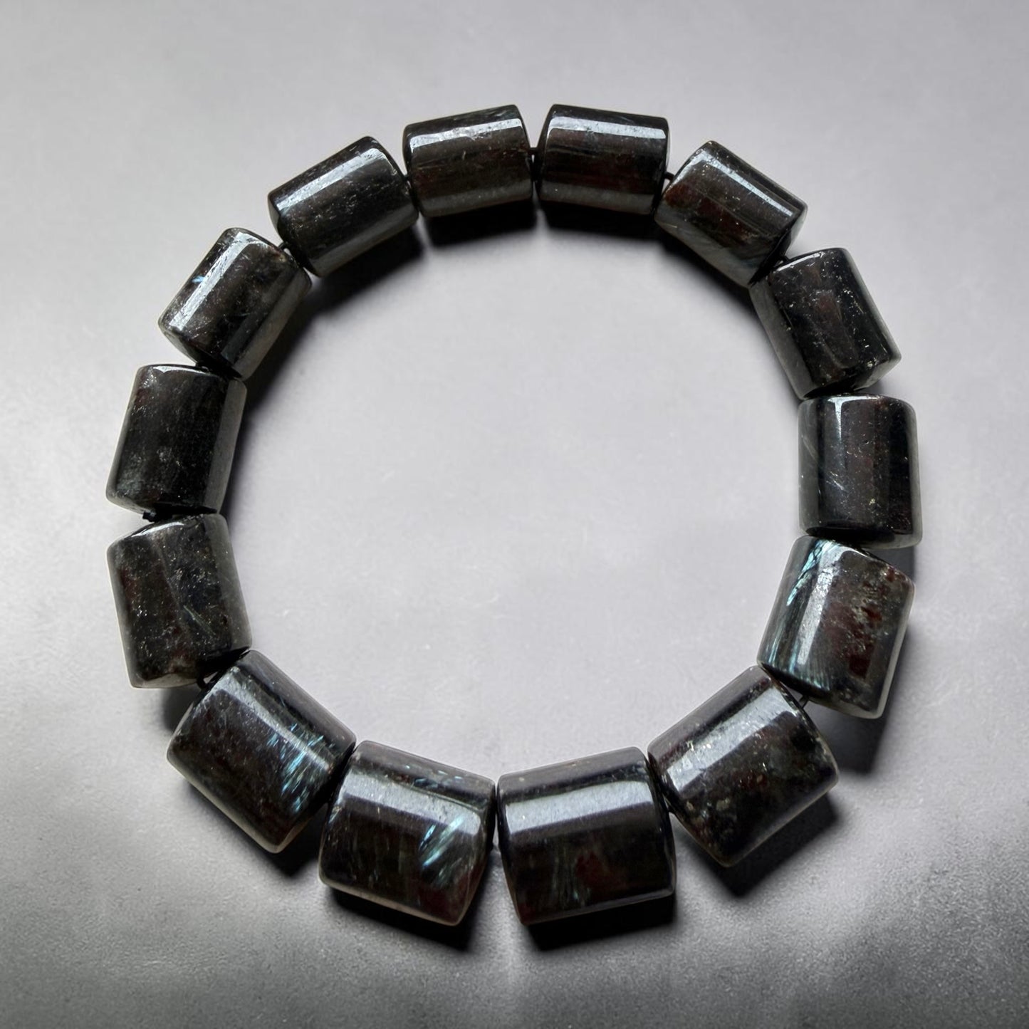 Hypersthene Barrel Bracelet