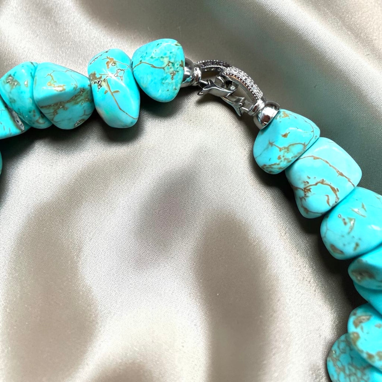 Turquoise Hubei Freeform Necklace