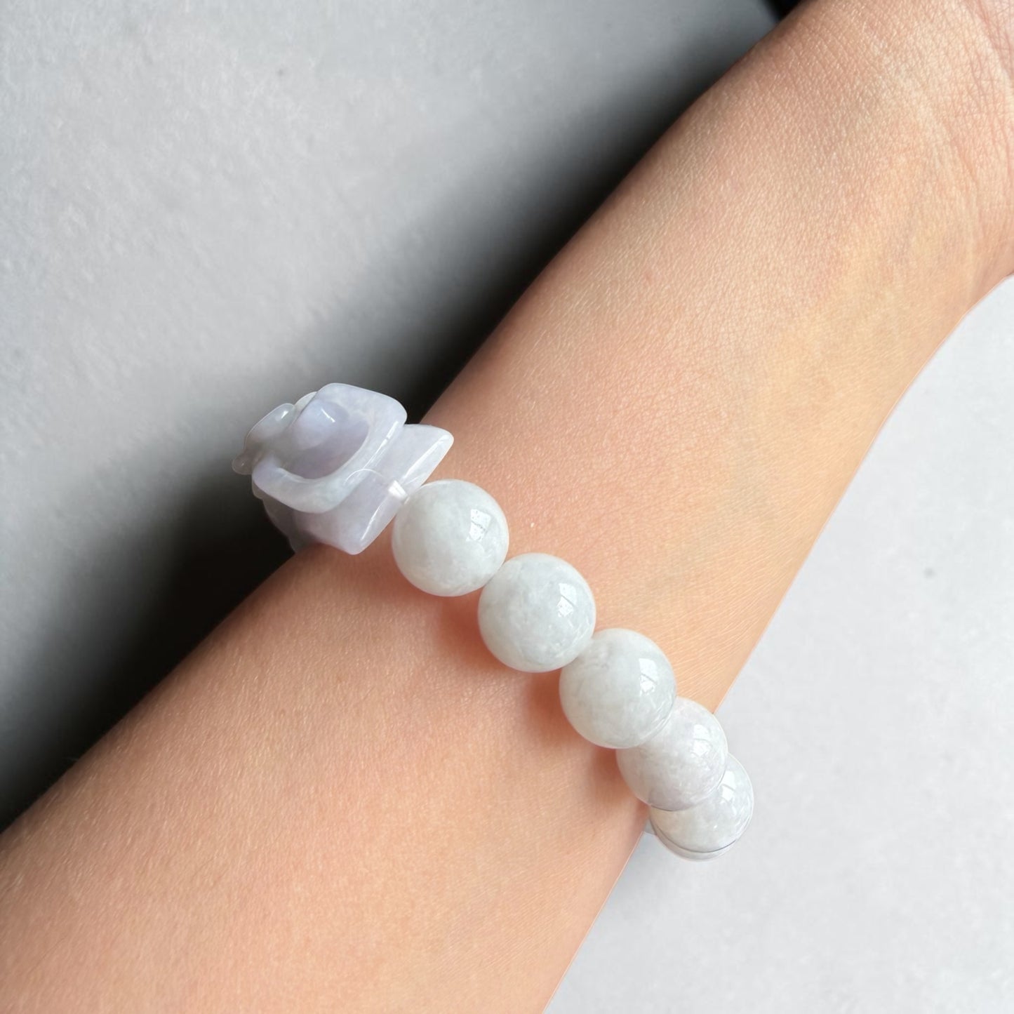 Lavender Jade Bracelet