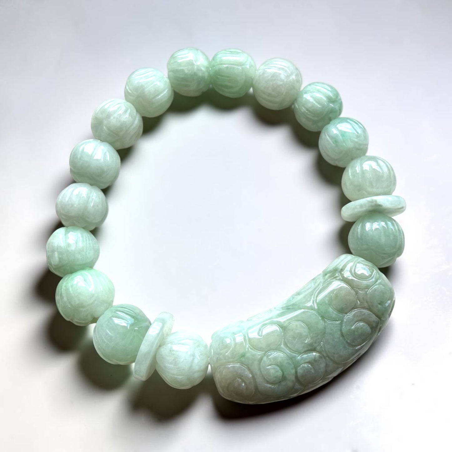 Burmese Jade Lucky Turn Bracelet