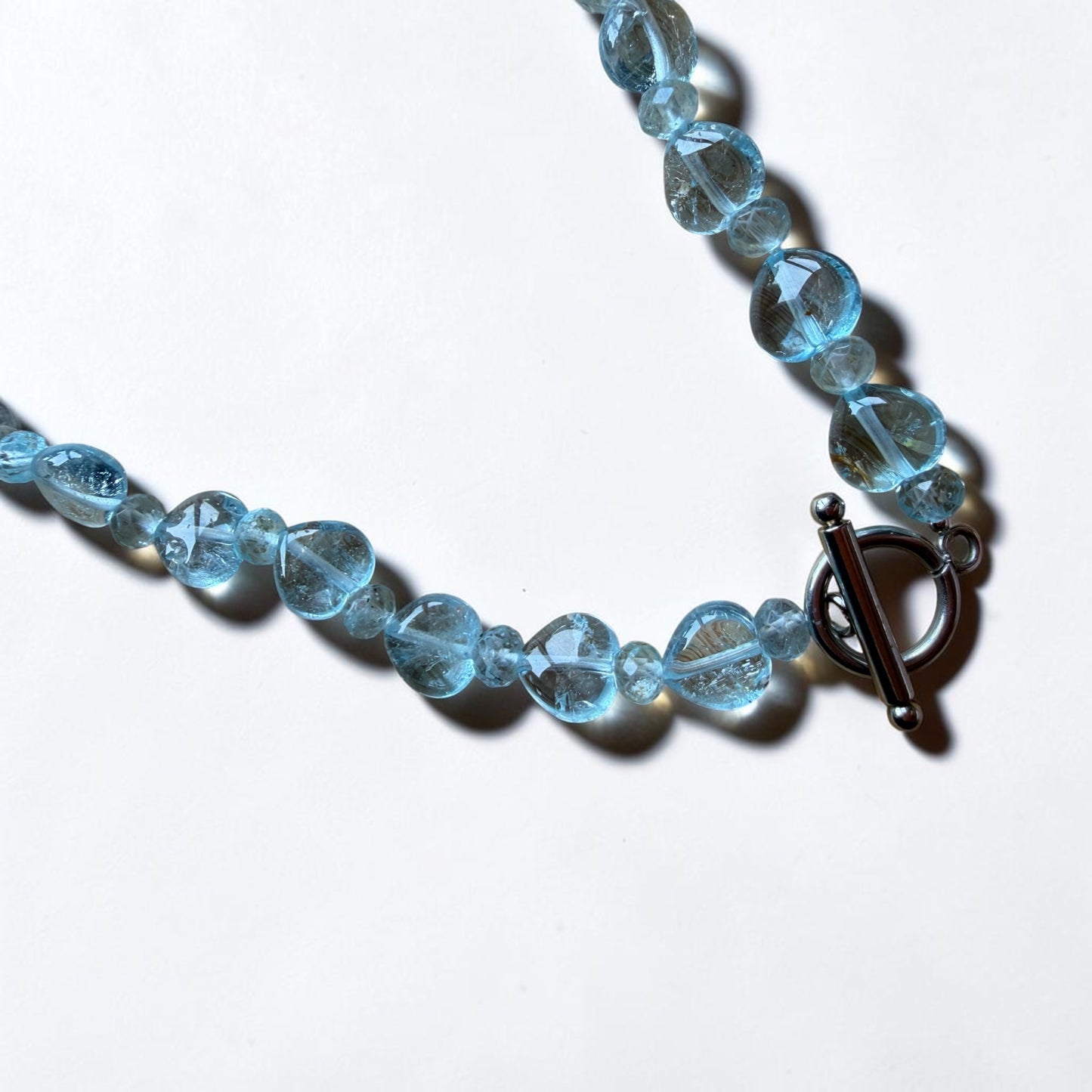 Blue Topaz Heart Necklace