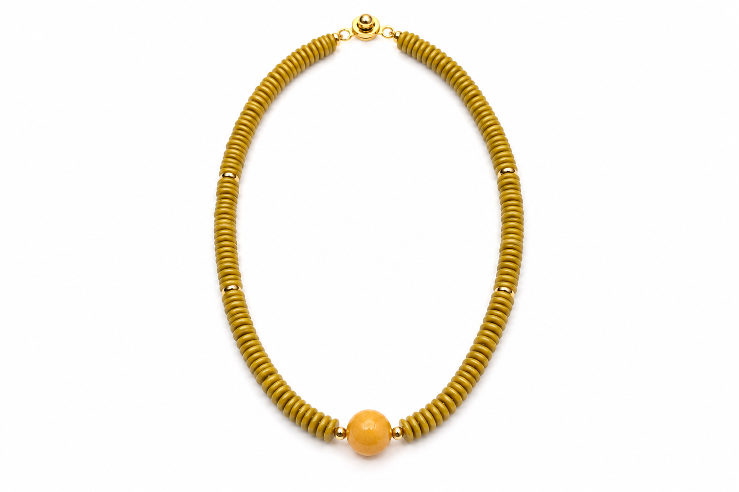 Cat’s Eye Heishi Necklace