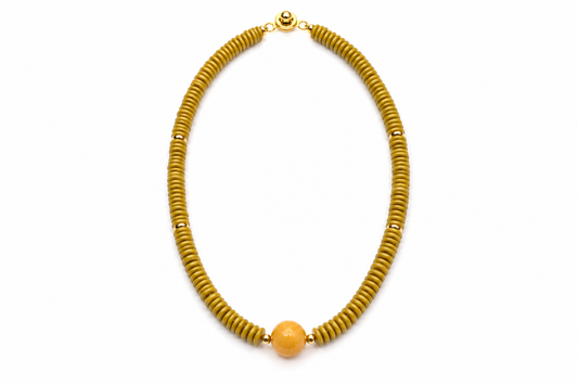Cat’s Eye Heishi Necklace