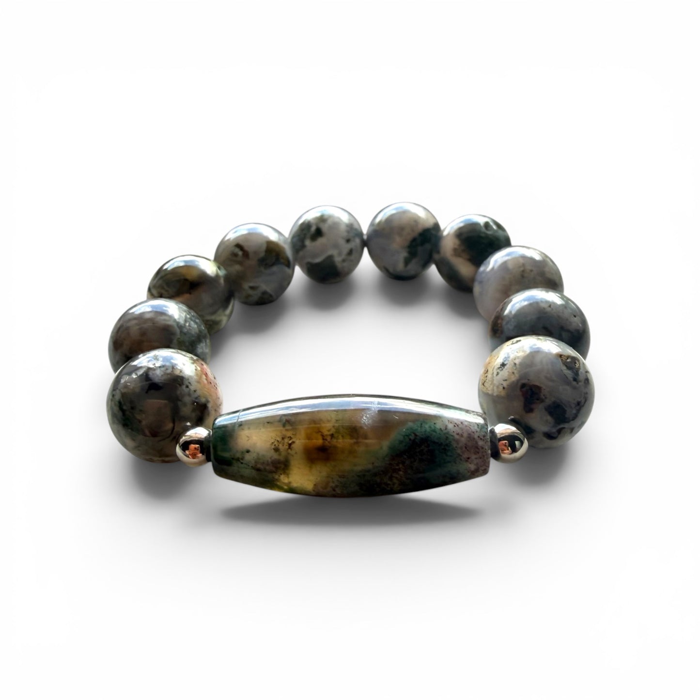 Ocean Jasper Barrel Bracelet