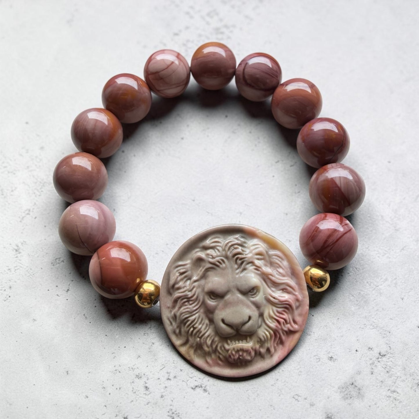 Alashan Agate Leo Bracelet