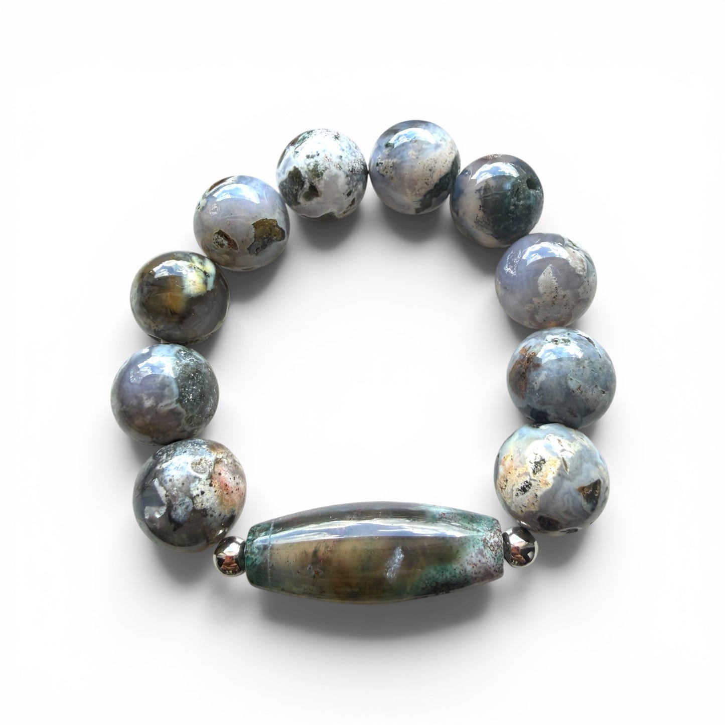 Ocean Jasper Barrel Bracelet