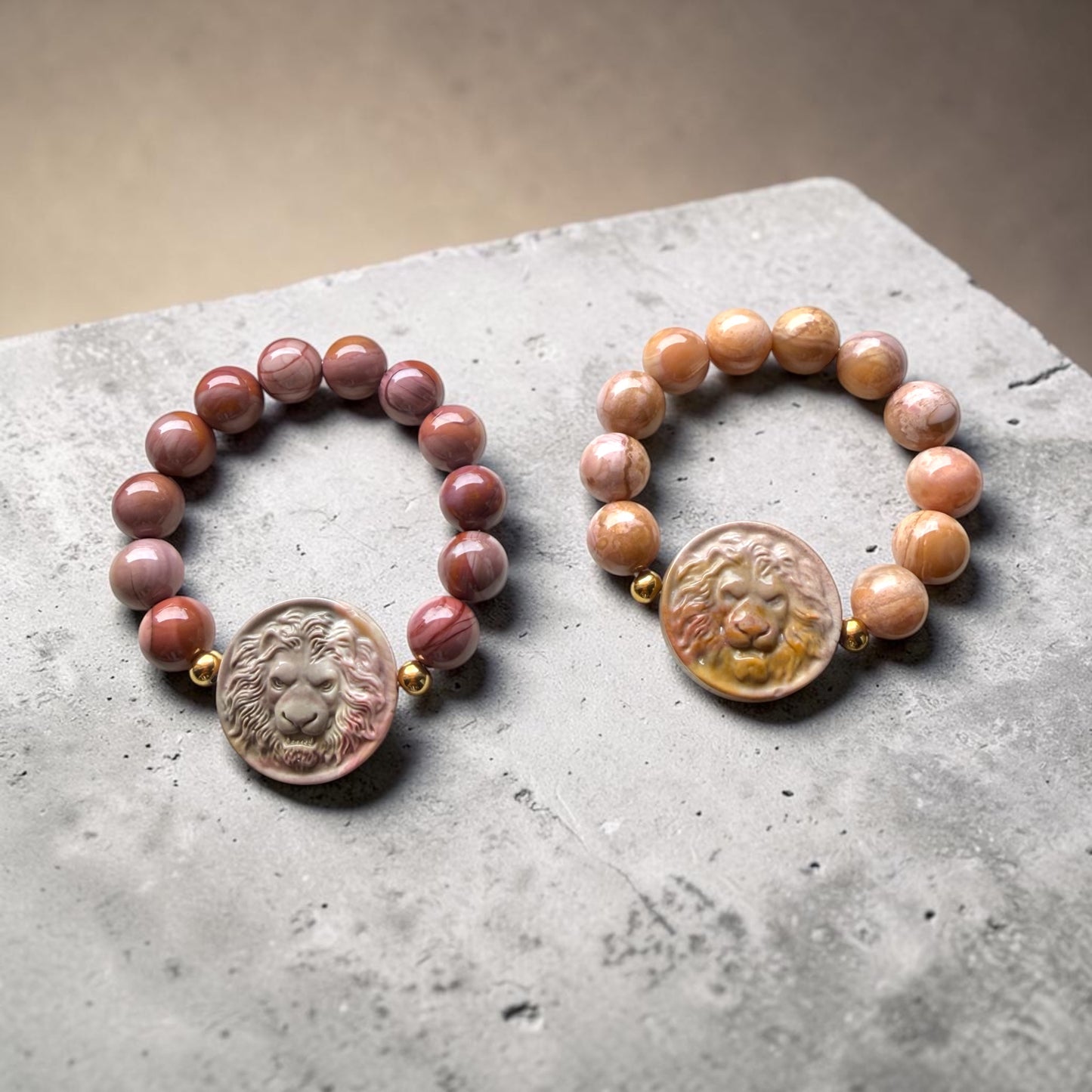 Alashan Agate Leo Bracelet