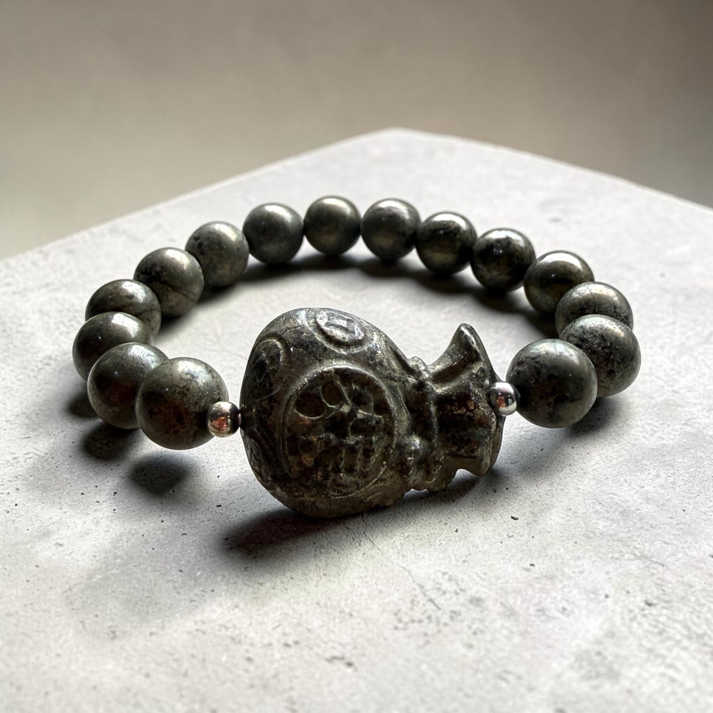 Pyrite Money Bag Bracelet