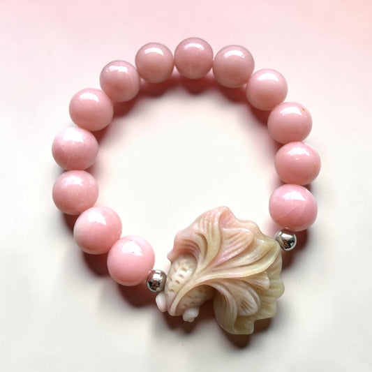 Pink Opal Koi Fish Bracelet