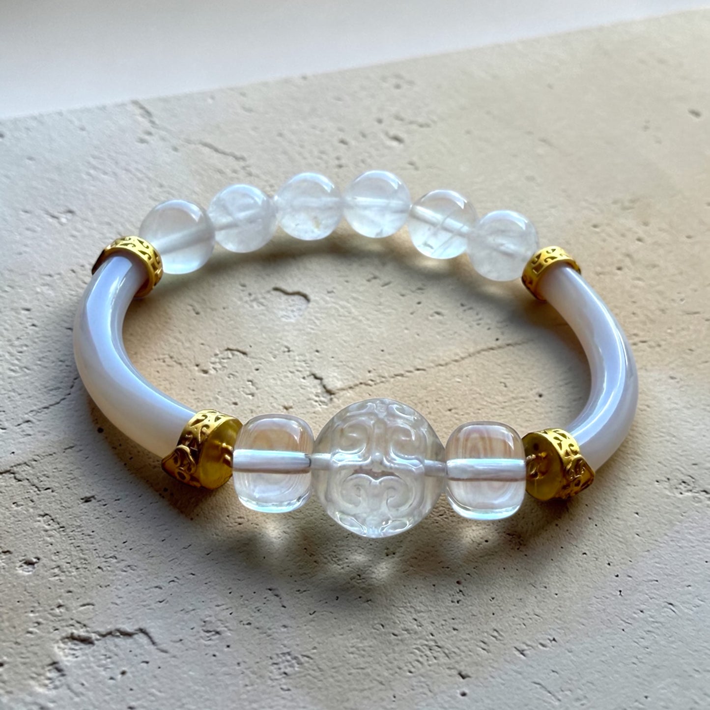 Natural Agate Energy Bangles