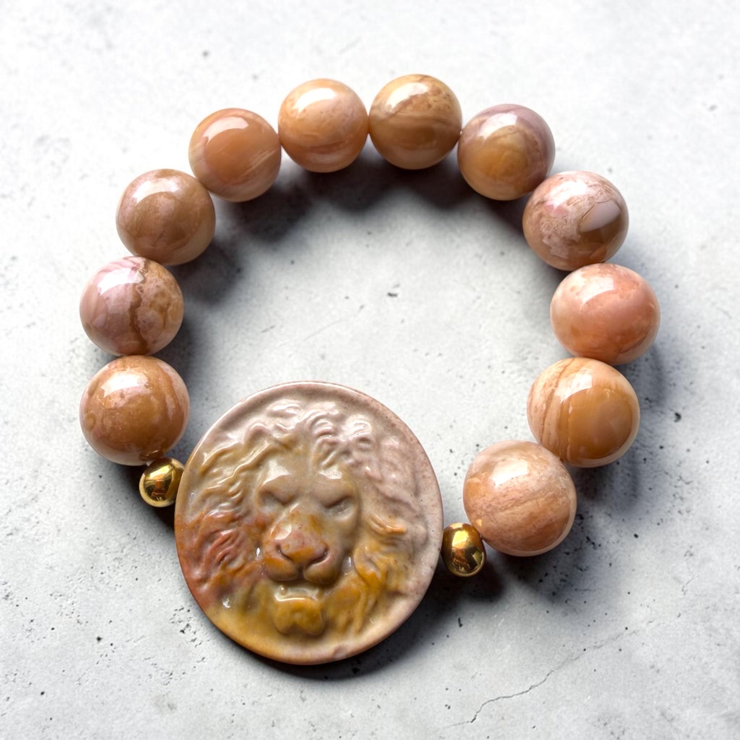 Alashan Agate Leo Bracelet