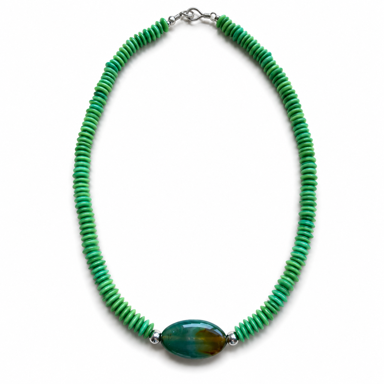 Cat’s Eye Heishi Necklace