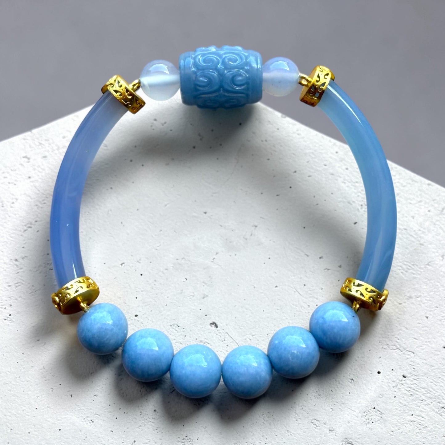 Natural Agate Energy Bangles