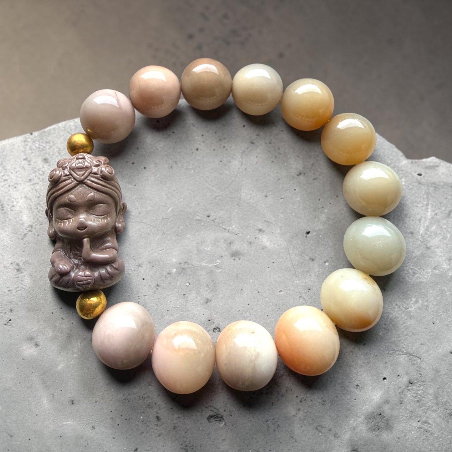 Alashan Agate Lady Protector Bracelet