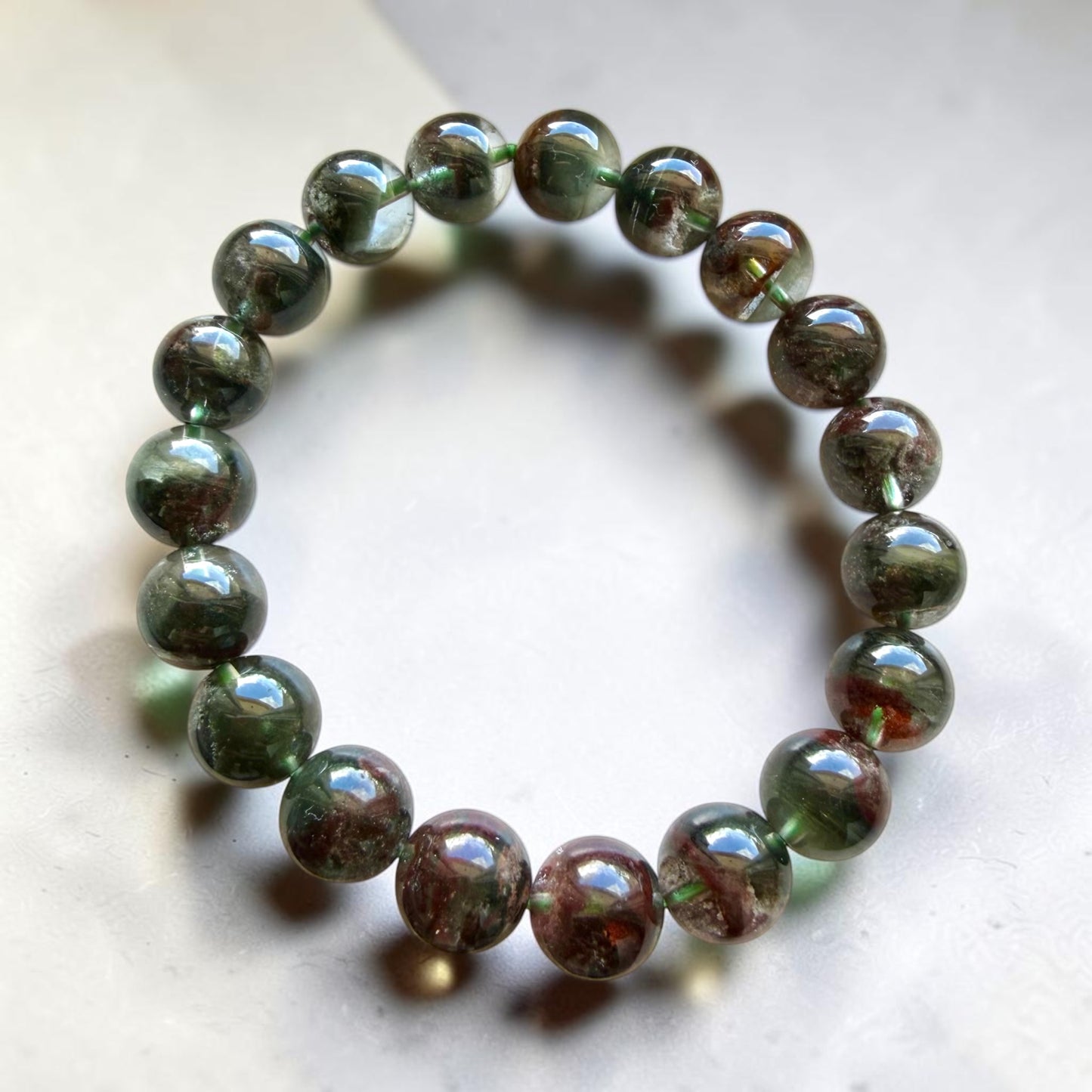 Green Phantom Quartz (High-grade) Bracelet
