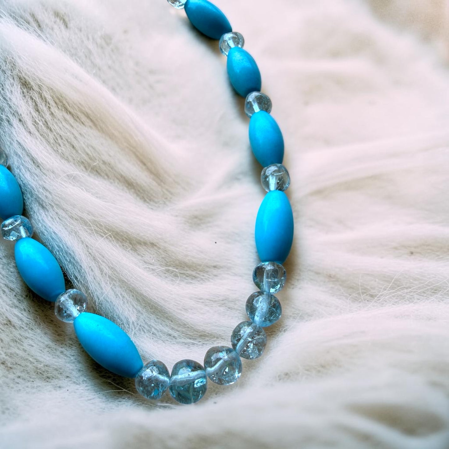 Turquoise & Blue Topaz Necklace