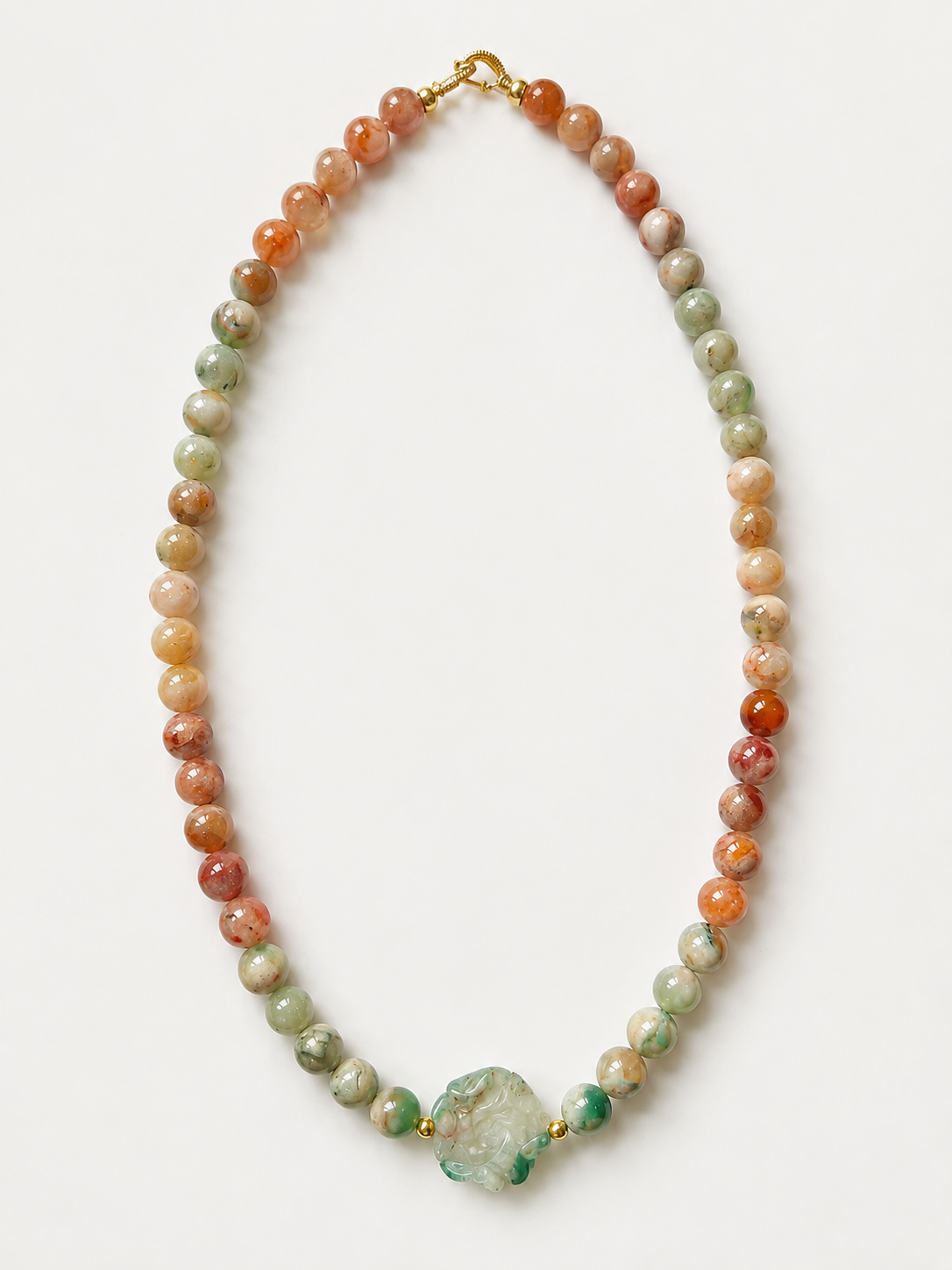 Sakura Agate (Multi-color) Flower Necklace