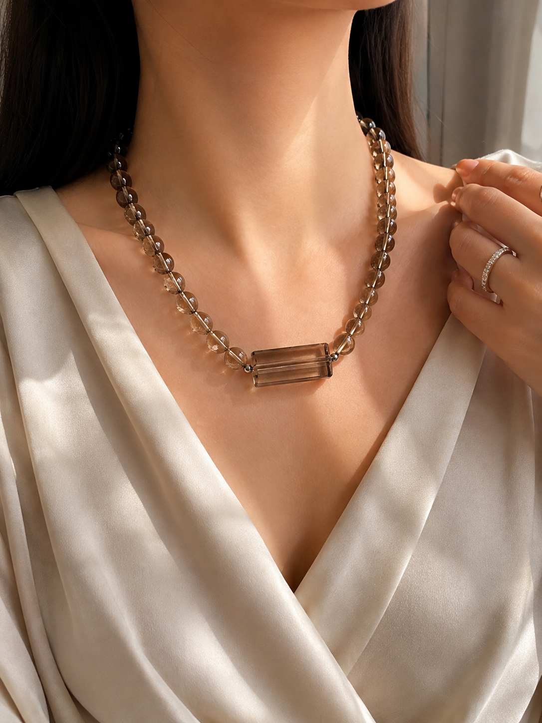 Smoky Quartz Necklace