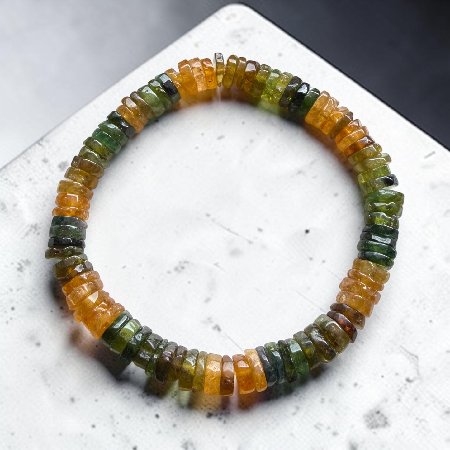 Tourmaline (Green & Golden Yellow) Bracelet