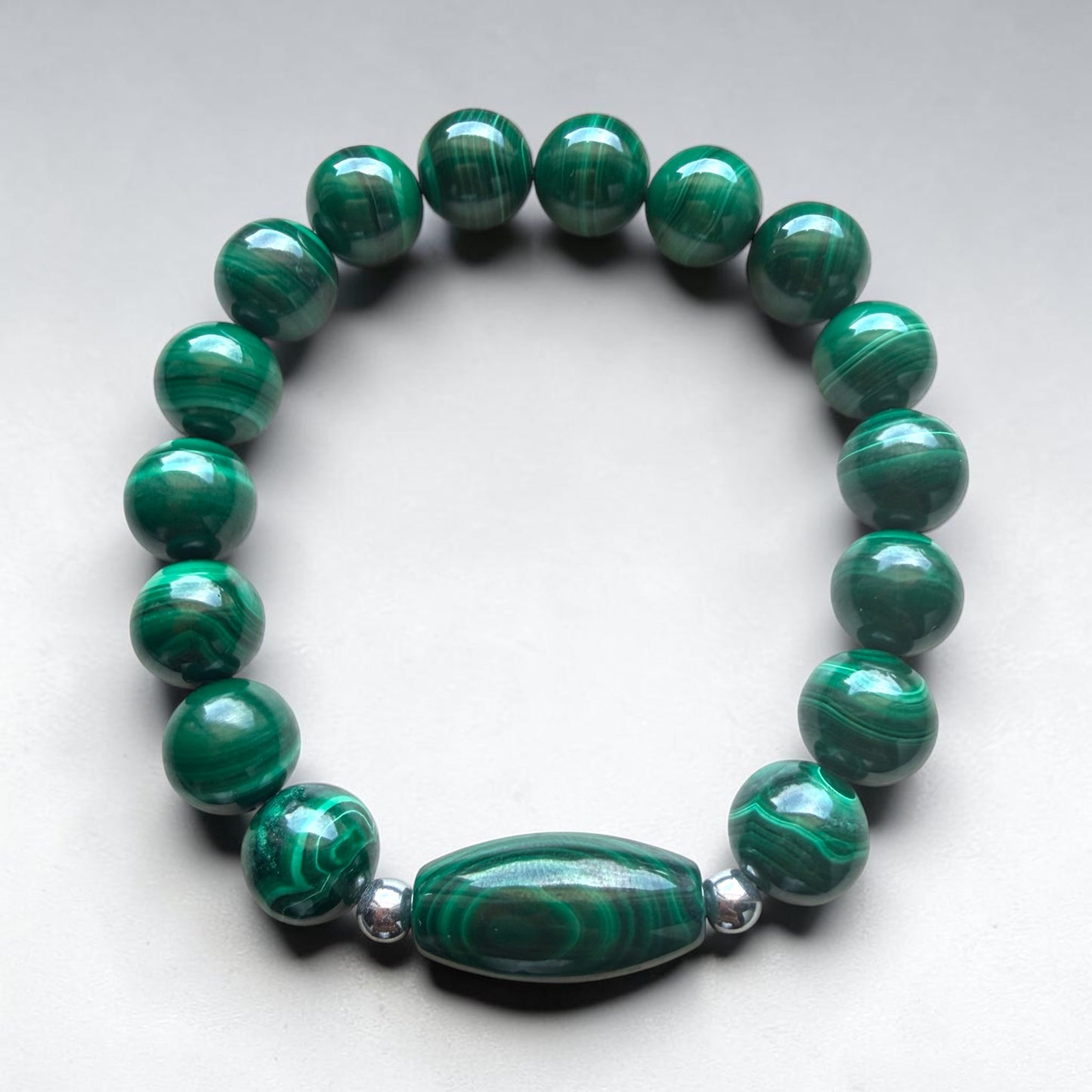 Malachite Barrel Bracelet