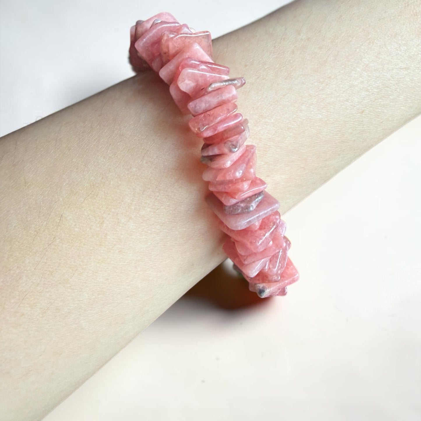 Rhodochrosite Freeform Bracelet