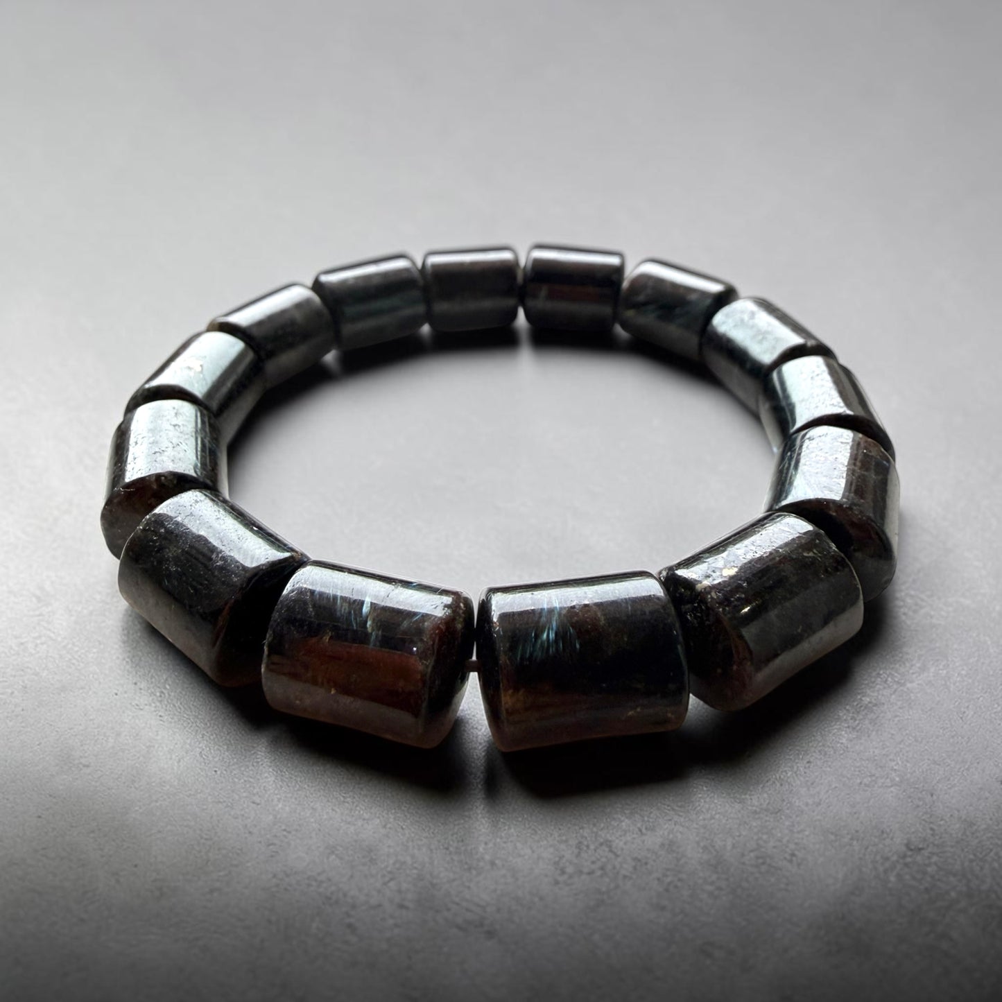 Hypersthene Barrel Bracelet