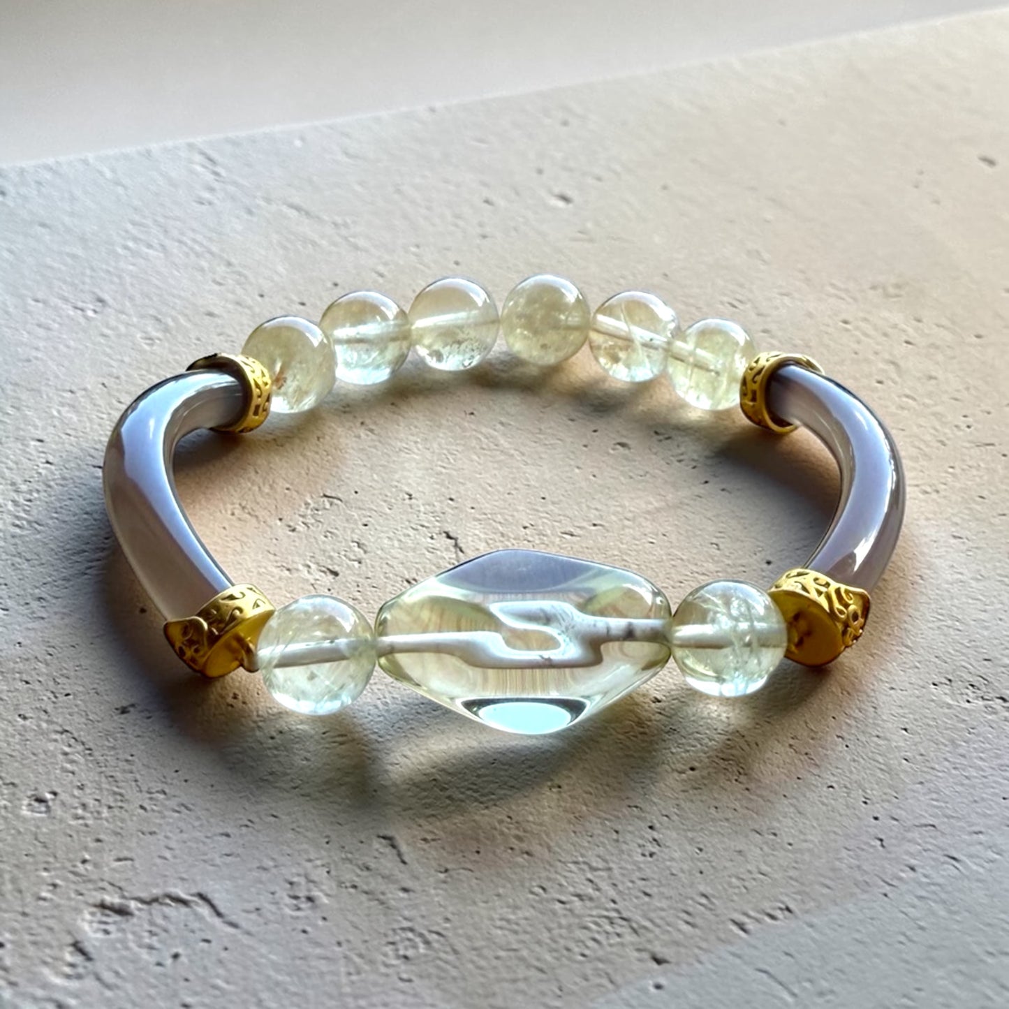 Natural Agate Energy Bangles