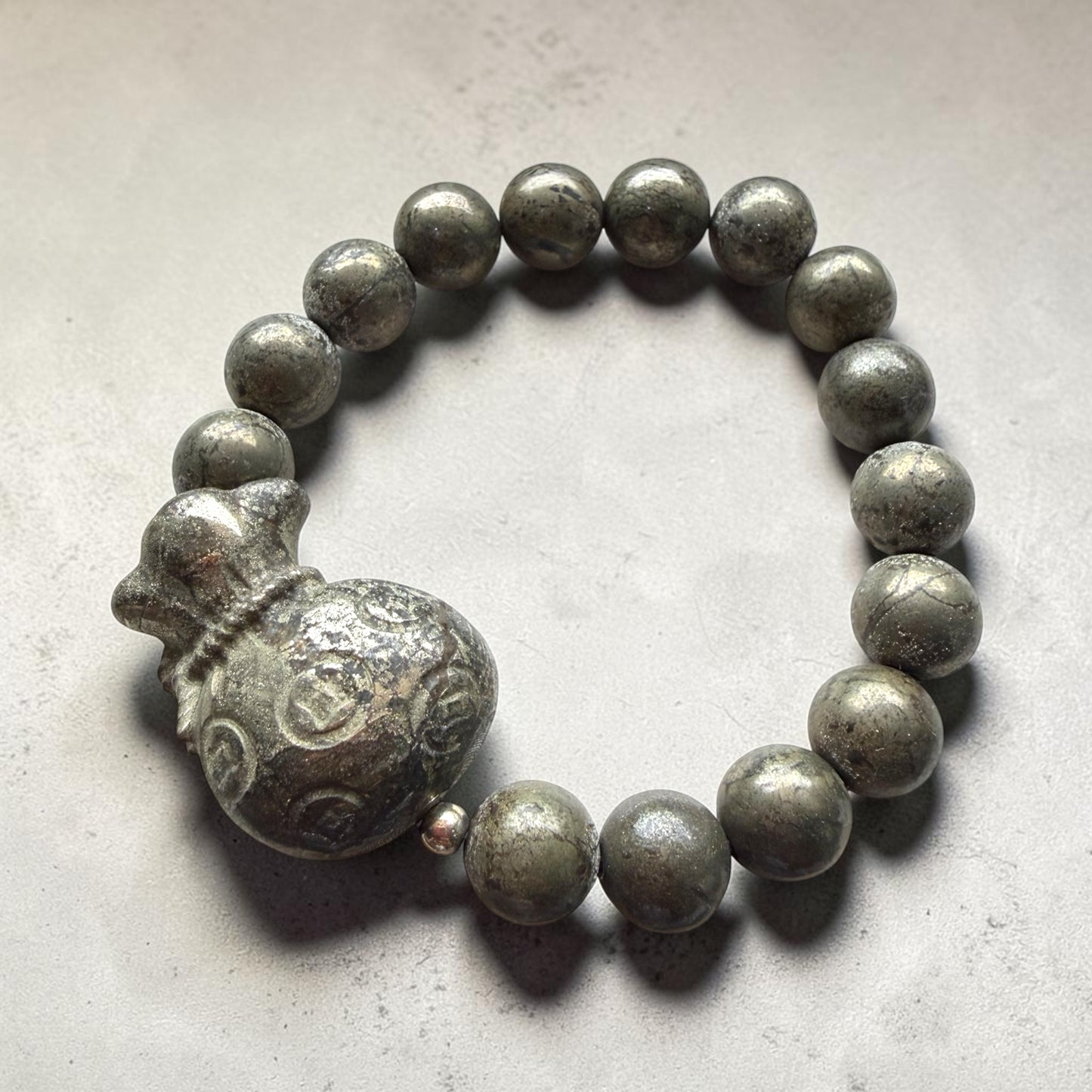 Pyrite Money Bag Bracelet