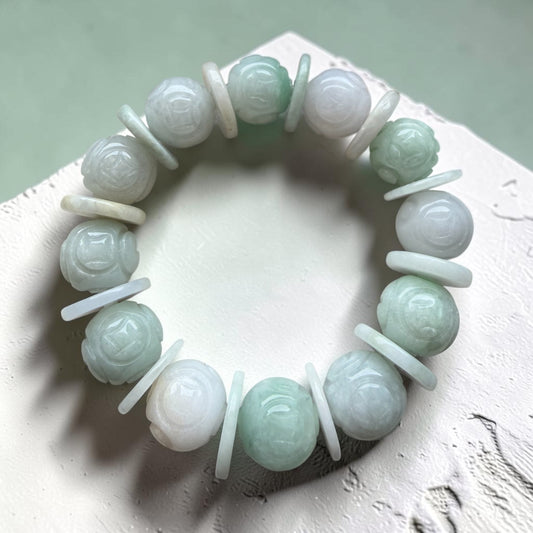 Burmese Jadeite Lucky Turn Bracelet