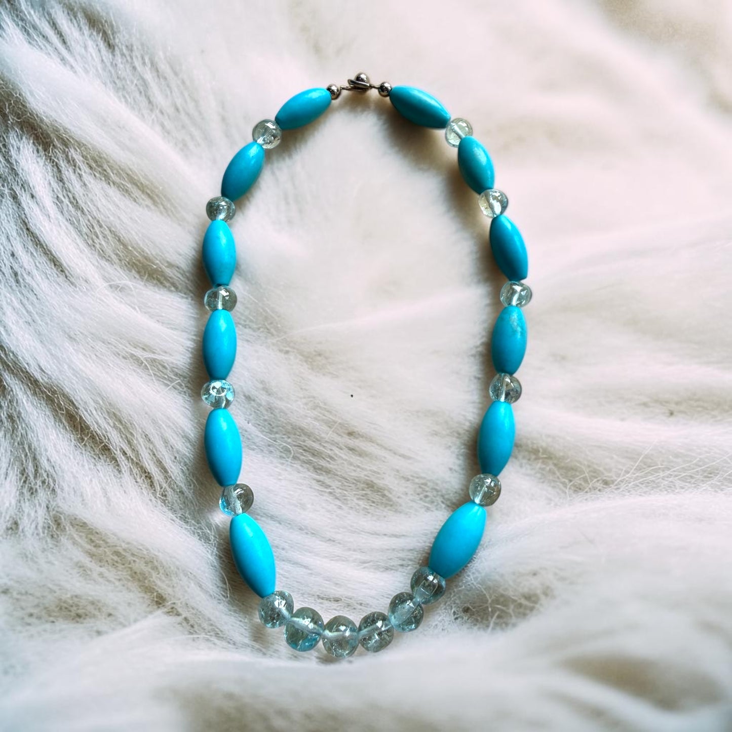 Turquoise & Blue Topaz Necklace