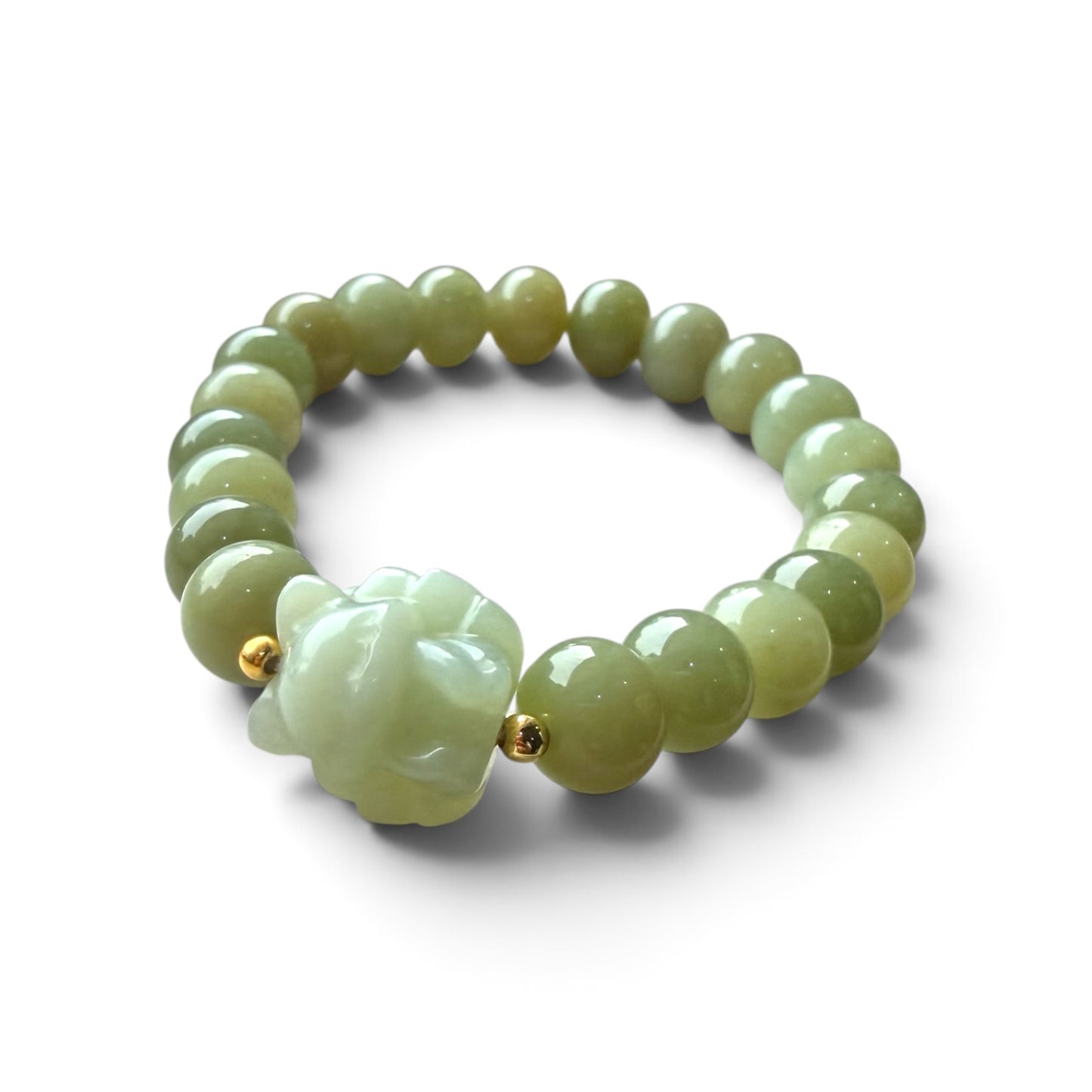 Jade (Hetian) Nine-Tailed Fox Bracelet