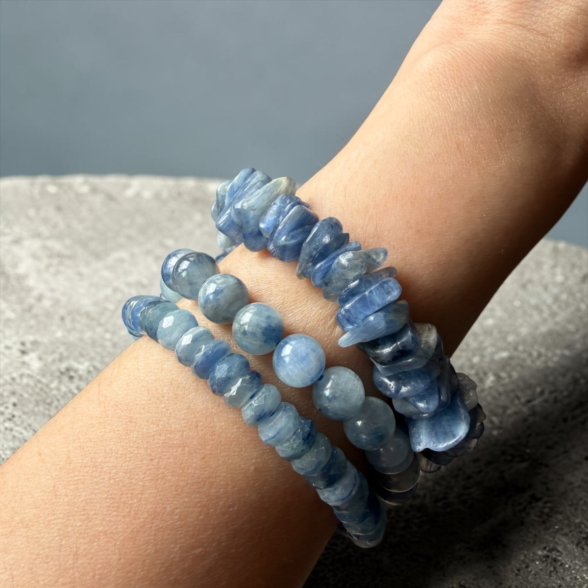 Blue Kyanite Abacus Bracelet