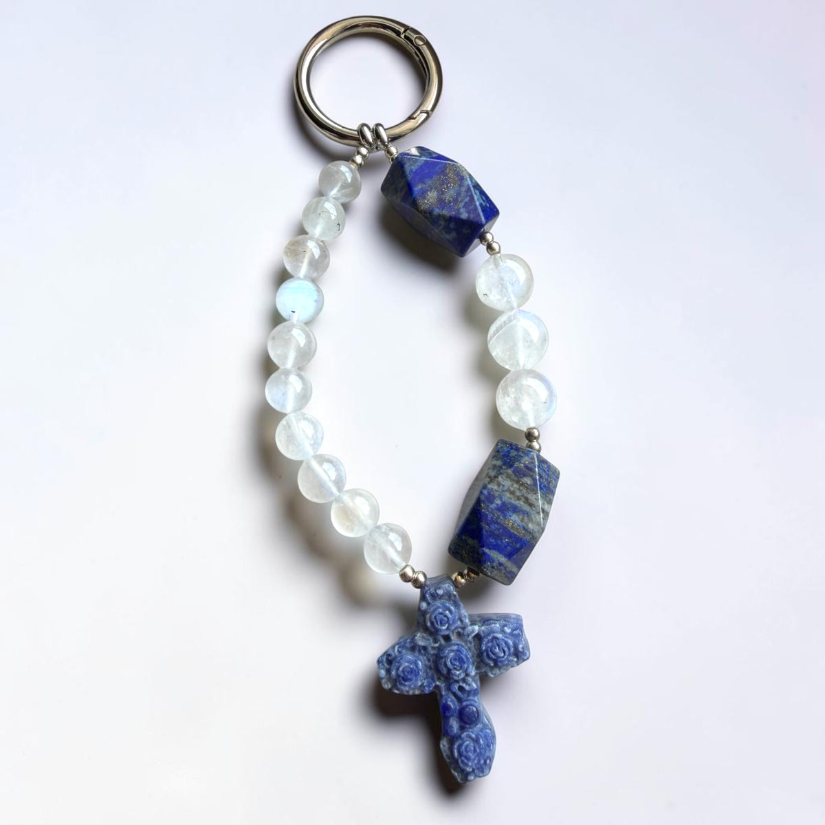 Sodalite Cross Divine Keyrings