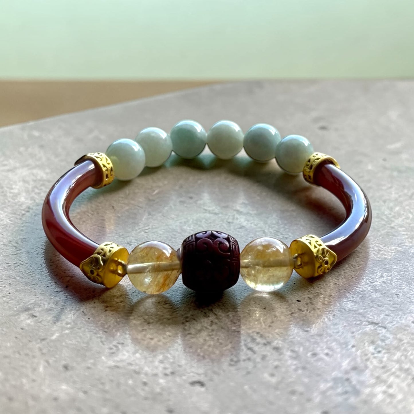 Natural Agate Energy Bangles