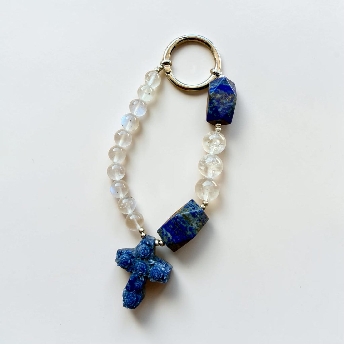 Divine Rosary Keyring (Lapis Lazuli)