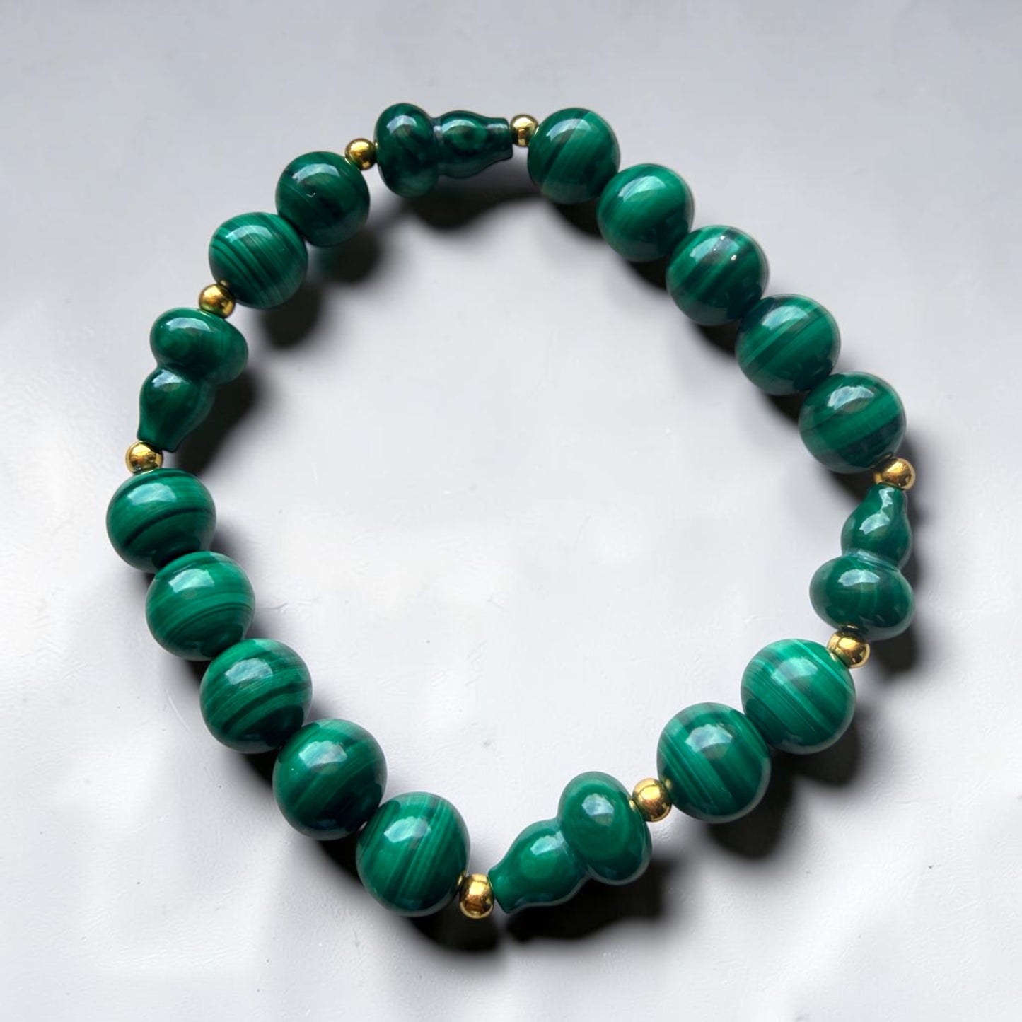 Malachite Wu Lou Bracelet
