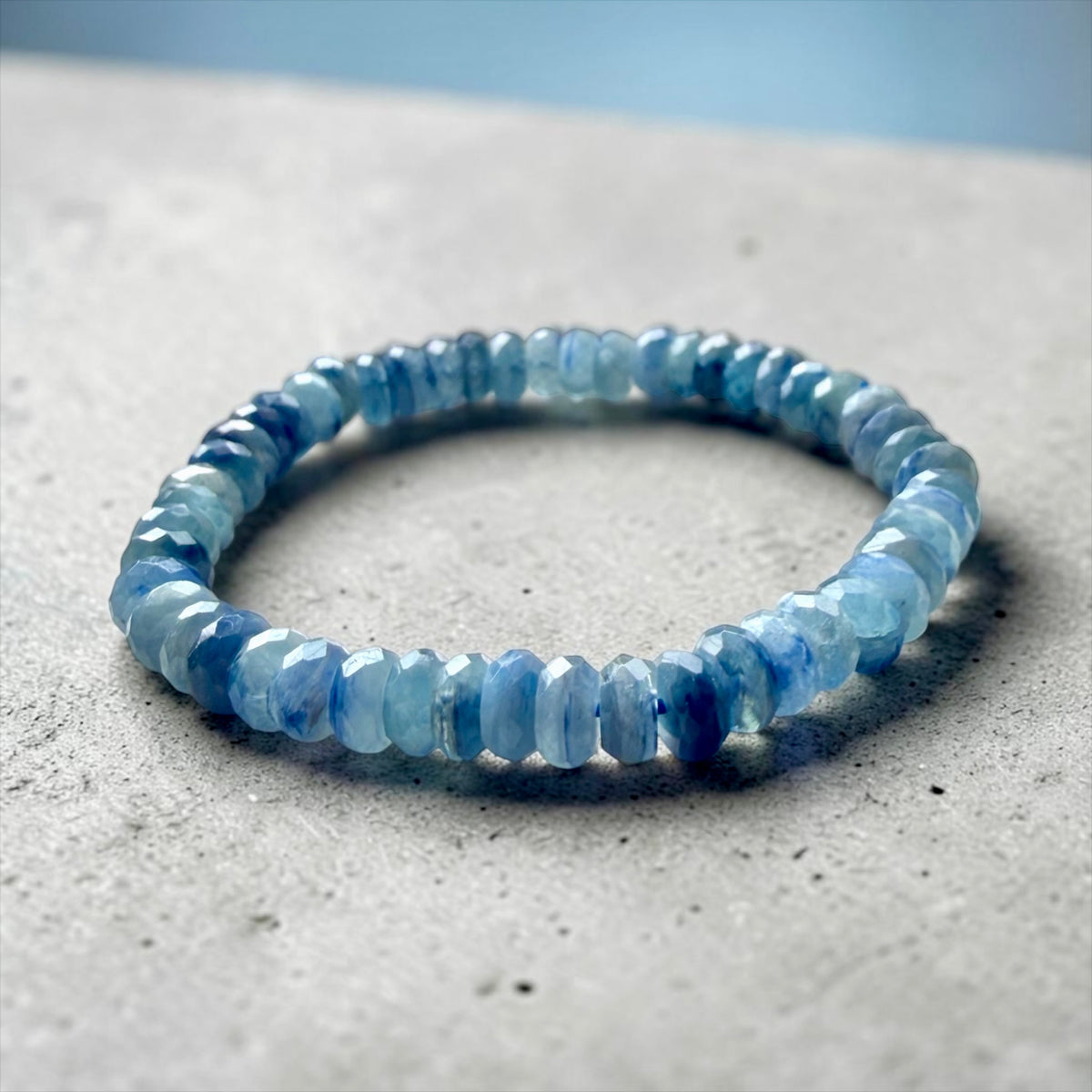 Blue Kyanite Abacus Bracelet