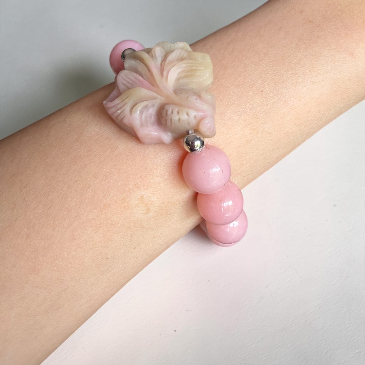 Pink Opal Koi Fish Bracelet