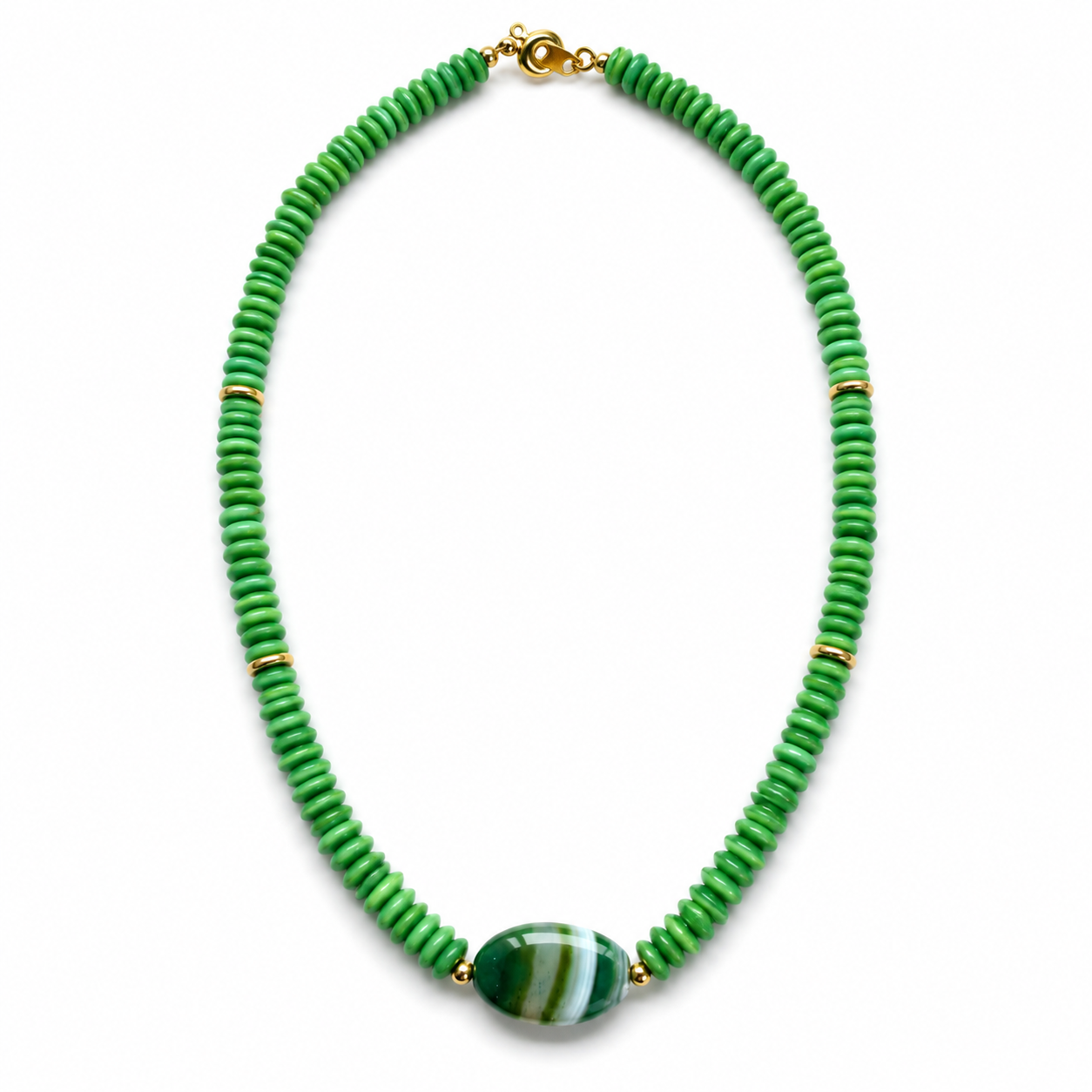 Cat’s Eye Heishi Necklace