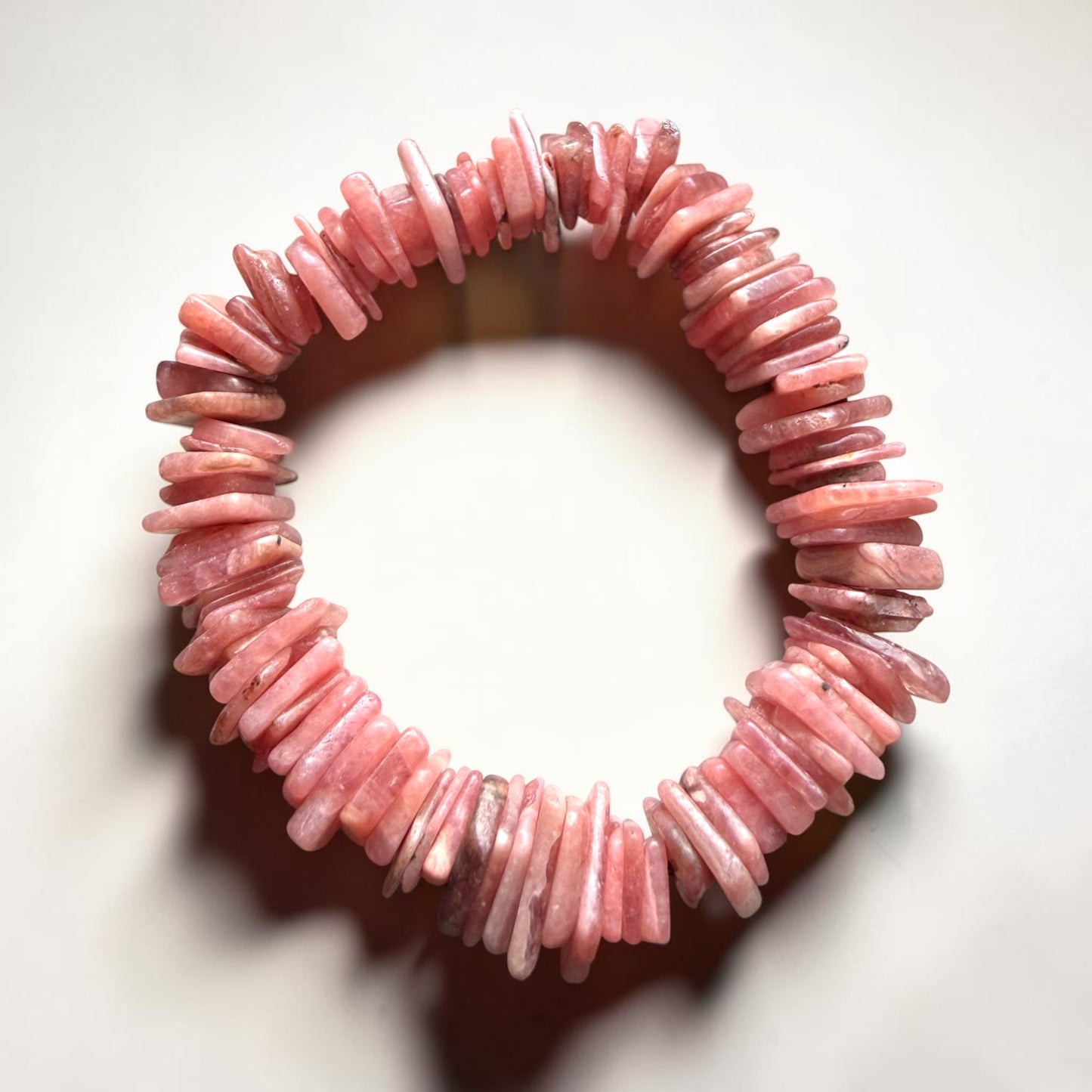 Rhodochrosite Freeform Bracelet