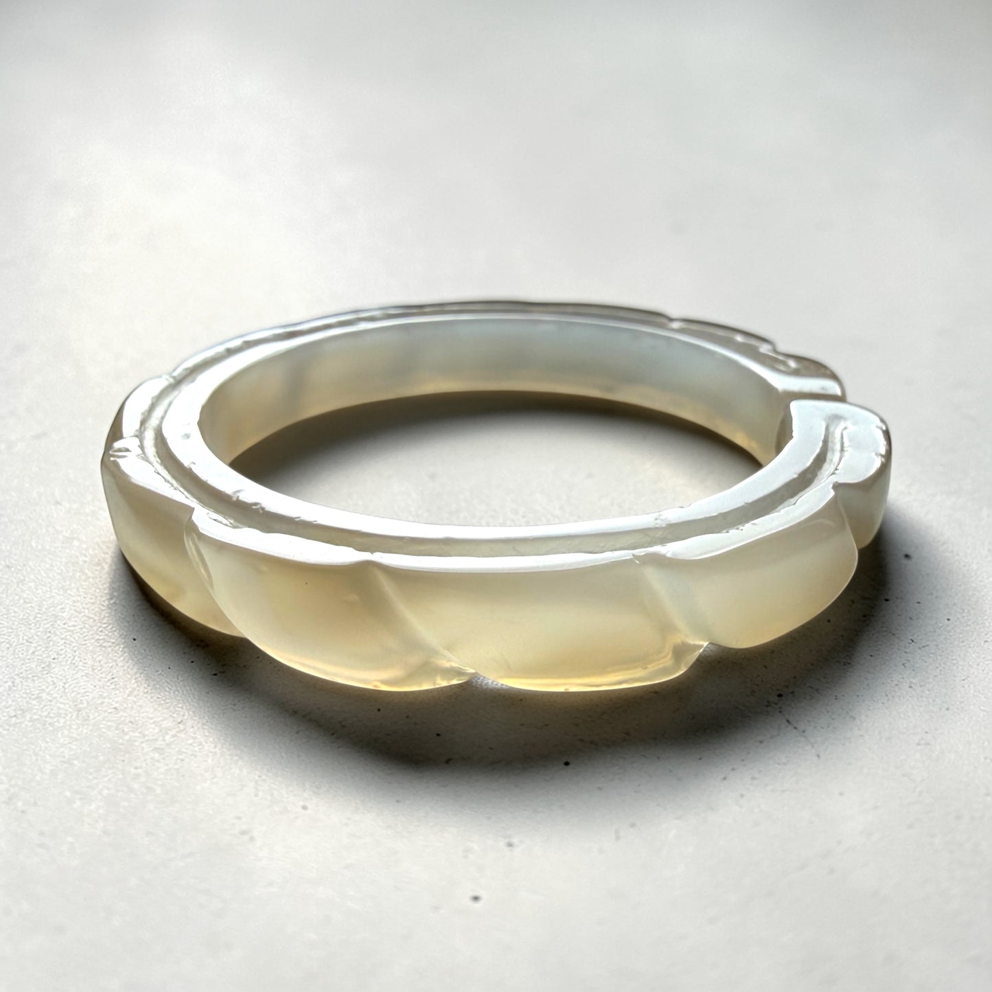 Lunar Glow Agate Bangle