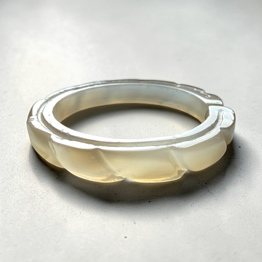 Lunar Glow Agate Bangle
