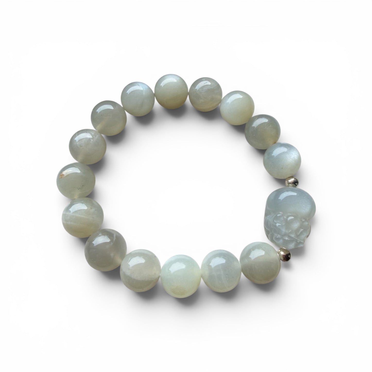 Gray Moonstone Pixiu Bracelet