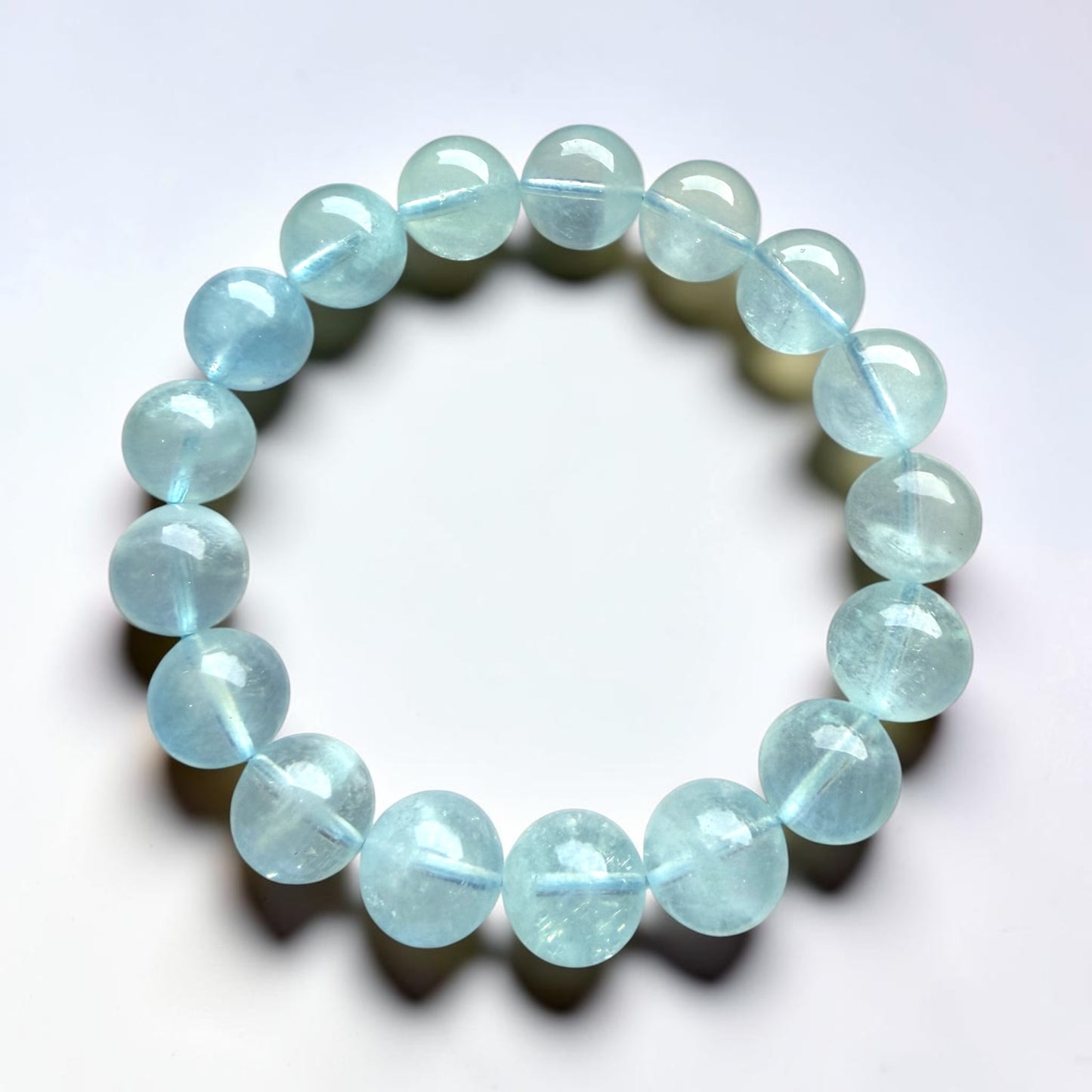 Aquamarine Clear Grade Bracelet 12mm