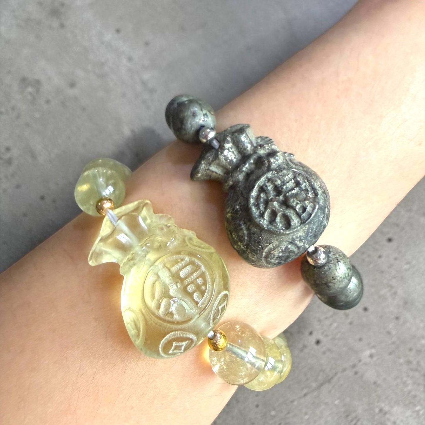 Citrine Money Bag Bracelet