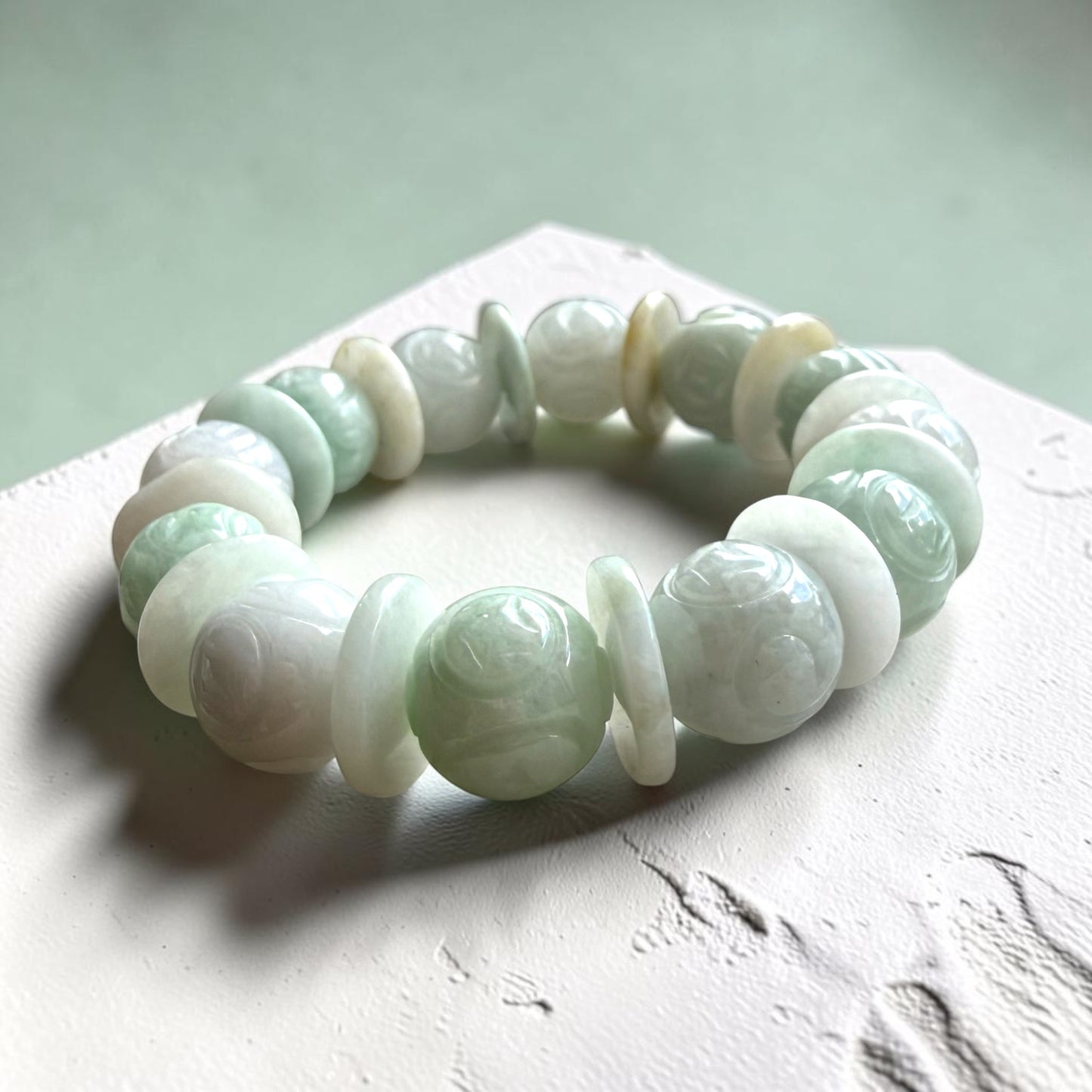 Burmese Jadeite Lucky Turn Bracelet