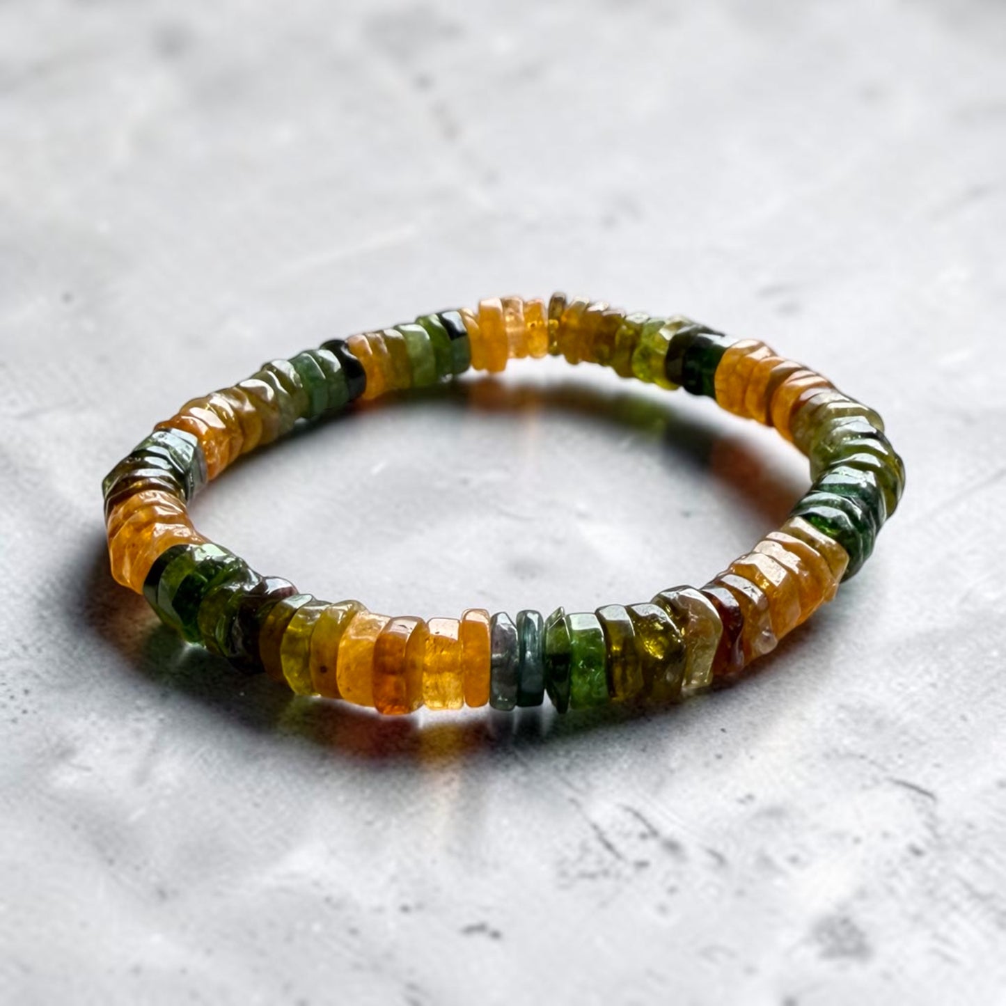 Tourmaline (Green & Golden Yellow) Bracelet