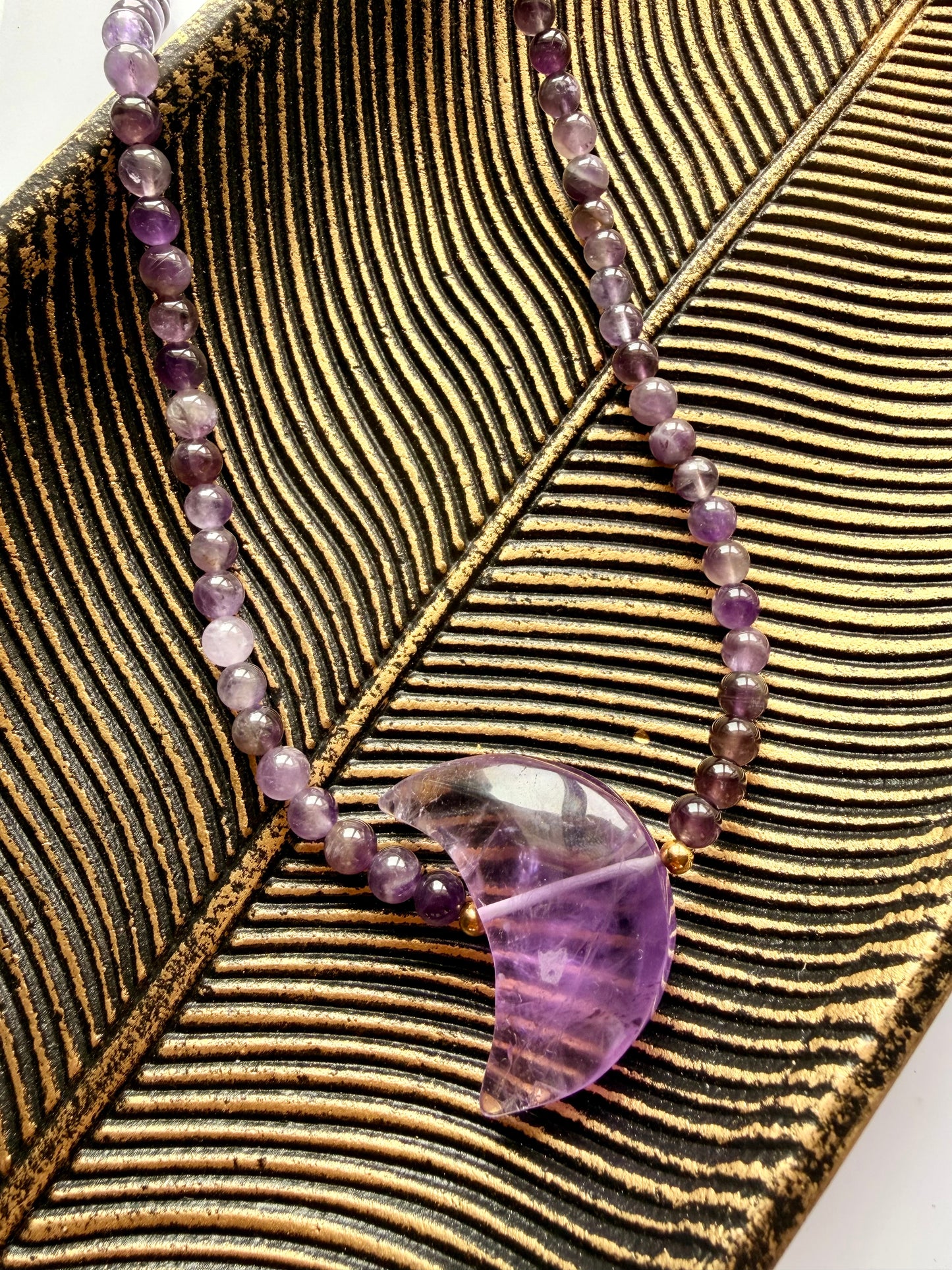 Ametrine Crescent Moon Necklace
