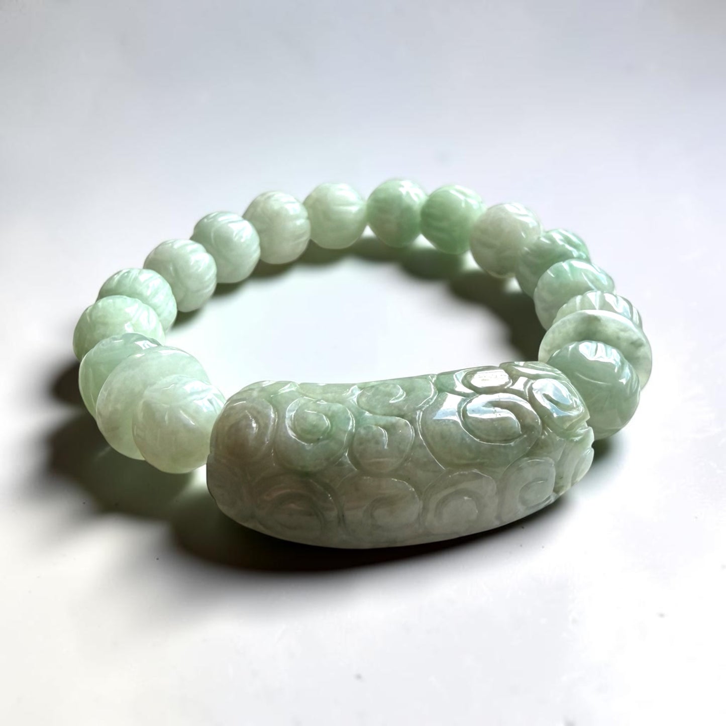Burmese Jade Lucky Turn Bracelet